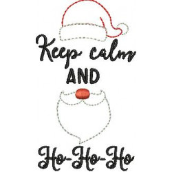Stickdatei - Keep Calm and HoHoHo